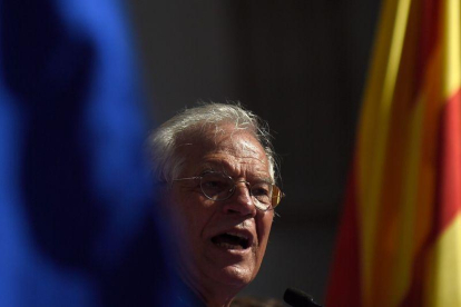 Josep Borrell, durante su discurso.-JORGE GUERRERO (AFP)