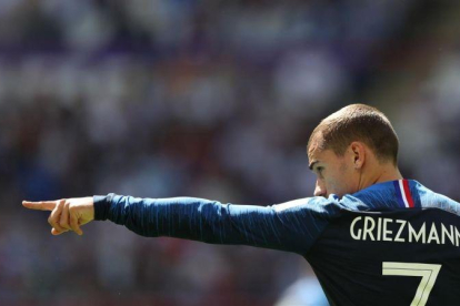 Griezmann en el partido frente Australia.-ROMAN KRUCHININ