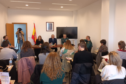 El subdelegado del Gobierno ha participado hoy en una reunión del Plan Rural contra la Violencia de Género en Castilla y León