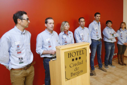 Los responsables de la organización presentaron ayer la I Vuelta a Burgos BTT-Raúl G. Ochoa