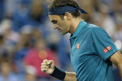 Federer acabó el partido con 58 puntos que sumó de los 42 logrados con el saque.-THE CINCINNATI ENQUIRER