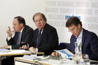 El presidente del Partido Popular de Castilla y León, Juan Vicente Herrera asiste a la reunión del Comité ejecutivo del Partido-Ical