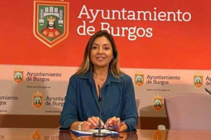 La portavoz del PP en el Ayuntamiento de Burgos, Carolina Blasco. ECB