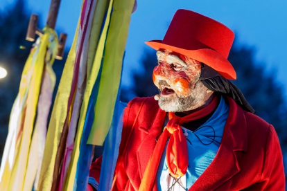 Don Carnal, en pleno Gran Desfile de Carnaval Burgos 2023. SANTI OTERO
