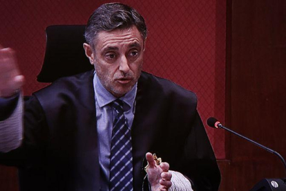El fiscal ha insistido en defender la independencia de la Fiscalía y del propio TSJC.-ALBERT BERTRAN