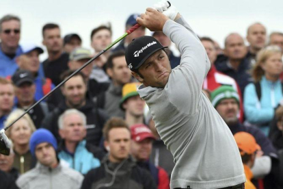 Jon Rahm, en una salida de la segunda ronda.-EFE / ANDY RAIN
