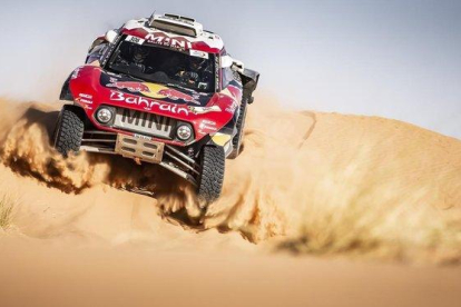 Carlos Sainz, en el Rally de Marruecos.-