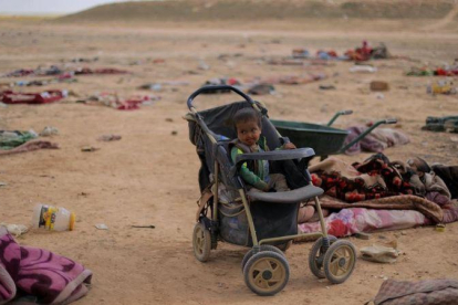 Los niños en la guerra de Siria son las víctimas más preocupantes.-REUTERS