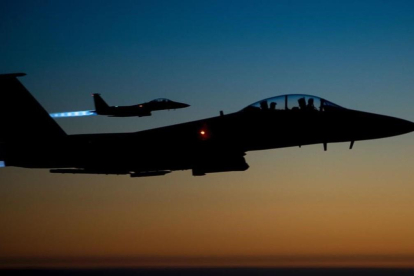 Dos aviones F-15. /-AFP / MATTHEW BRUCH