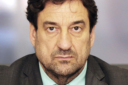 Jesús Martínez, presidente del Burgos CF, durante una comparecencia pública.-ISRAEL L. MURILLO