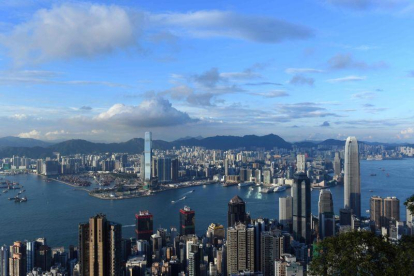 Vista aérea de Hong Kong.-ANTHONY WALLACE (AFP)