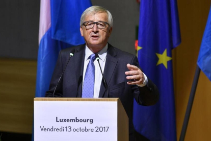 El presidente de la Comisión Europea, Jean-Claude Juncker, este mediodía.-COMISIÓN EUROPEA