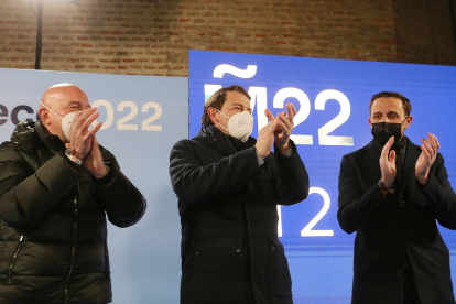 Alfonso Fernández Mañueco, abrió esta noche la campaña electoral en Valladolid. ICAL