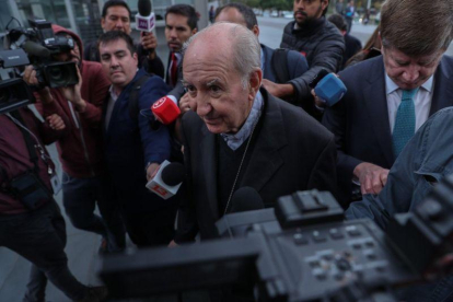 El cardenal chileno Francisco Javier Errázuriz, acudió a declarar ante la Fiscalía por la investigación penal que le sitúa como un presunto encubridor de abusos sexuales.-EFE