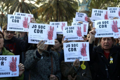 Manifestación de apoyo a los CDR.-ACN