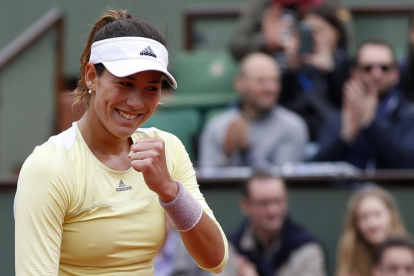 Garbine Muguruza celebra su victoria ante Svetlana Kuznetsova.-AP
