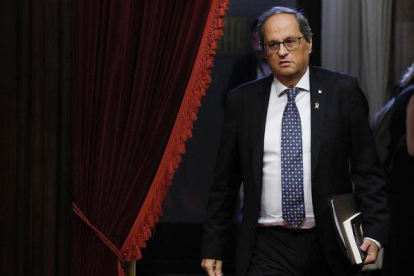 Quim Torra en el debate de política general del pasado mes de Septiembre en el Parlament-FERRAN NADEU