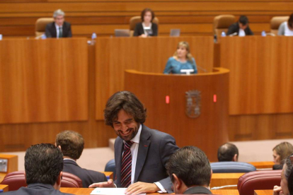 El procurador del PP Alfonso García Vicente en el Pleno en las Cortes de Castilla y León-Ical
