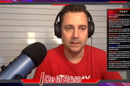 Daniel de la Rosa durante su segunda emisión en Twitch. TWITCH