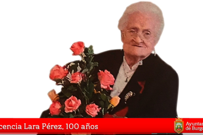 Crescencia Lara, de 100 años, es una de las personas mayores que aparecen en el vídeo de homenaje. ECB