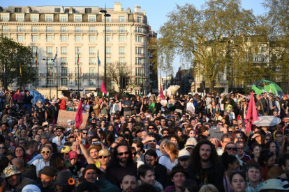 Protestas en Londres contra el cambio climático.-EFE / EPA