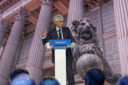 Adolfo Suárez Illana durante una convención del Partido Popular.-JOSE LUIS ROCA