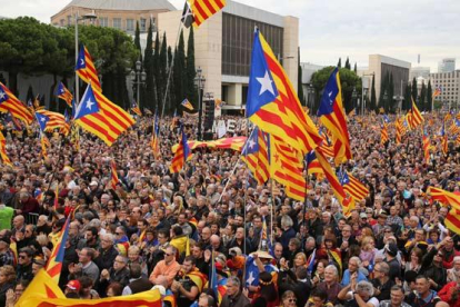 Acto soberanista en defensa de los cargos electos.-RICARD CUGAT