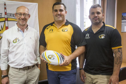 De izquierda a derecha, Iñaki Sicilia, Juan González y David Martín.-SANTI OTERO