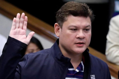 Paolo Duterte durante su comparecencia ante el Senado filipino.-REUTERS / ERIK DE CASTRO