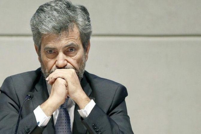 El presidente del CGPJ y del Tribunal Supremo, Carlos Lesmes.-PERIODICO (EFE / ANDREU DALMAU)