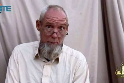 Sjaak Rijke, en una imagen difundida por los yihadistas.-Foto:  HO / AFP