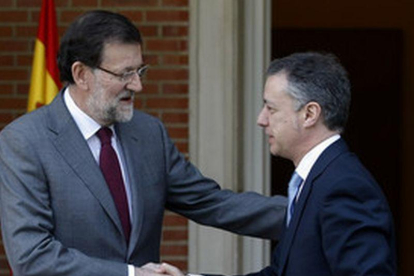 Rajoy y Urkullu en el encuentro del pasado 30-1-2013.-JUAN MANUEL PRATS