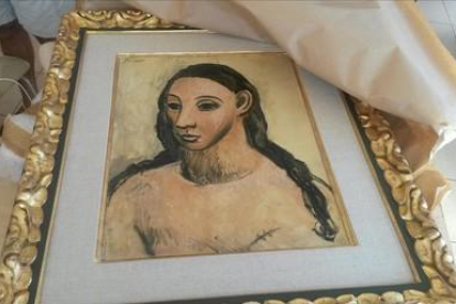 ’Cabeza de mujer joven’, obra de Picasso, propiedad de Jaime Botín.-AFP