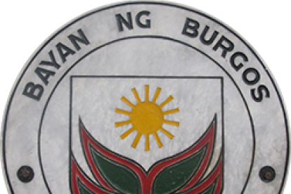 Escudo de la localidad filipina de Burgos en la provincia de Isabela. -