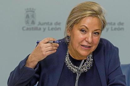 La vicepresidenta y portavoz de la Junta, Rosa Valdeón, comparece en rueda de prensa posterior al Consejo de Gobierno-Ical