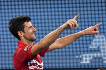 Novak Djokovic, durante la ATP Cup, que se disputa ahora en Australia.-EFE / EPA / DARREN ENGLAND