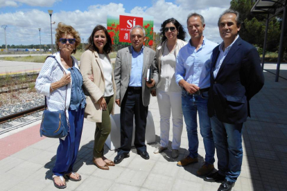 Luis Briones visitó esta semana la estación junto a Rafael Simancas.-L. V.