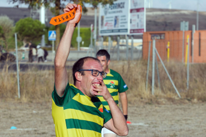 Burgos Corzos, el primer equipo en España de 'flag football' formado por personas con discapacidad intelectual. TOMÁS ALONSO