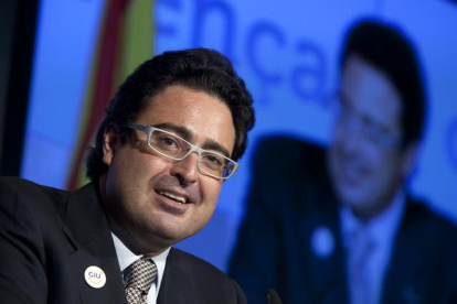David Madí, durante la presentación de una campaña electoral de CiU.-/ JULIO CARBÓ