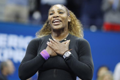 Serena, feliz tras meterse en la final.-EFE / EPA/ JUSTIN LANE