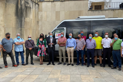 Presentación en Quintana Martín Galíndez el Bono Rural de Transporte Gratuito. ECB