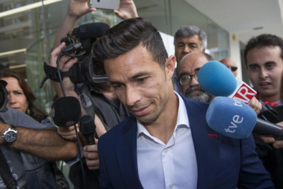 Rubén Castro, a la entrada de los Juzgados de Sevilla.-EFE