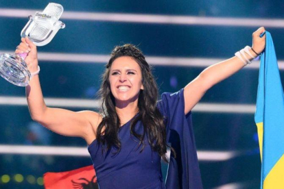 La cantante Jamala, representante de Ucrania, ganó la última edicíon del Festival de Eurovisión celebrada en Suecia enmayo del 2016-JONATHAN NACKSTRAND