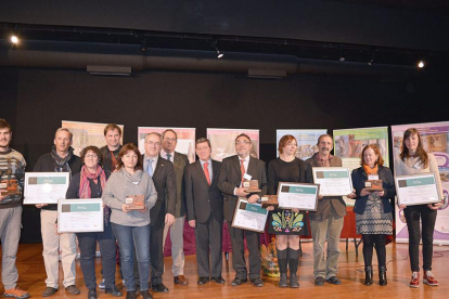 Los premios se entregaron en marzo en Villadiego, localidad premiada junto a la también burgalesa Ábrego.-ECB