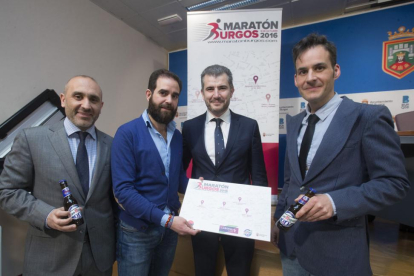 La I Maratón Burgos fue presentada ayer en el Ayuntamiento de la capital-Raúl G. Ochoa