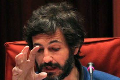 Oleguer Pujol Ferrusola, hijo del expresidente de catalán Jordi Pujol, durante su comparecencia en la comisión del Parlament.-TONI GARRIGA / EFE