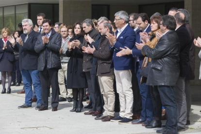 Minuto de silencio en las Cortes de Castilla y León por los atentados de Bruselas-ICAL