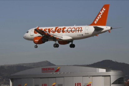 Un vuelo de Easyjet.-