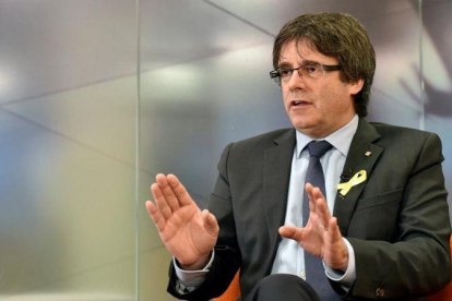Carles Puigdemont, en una entrevista el pasado 23 de diciembre.-ERIC VIDAL (REUTERS)