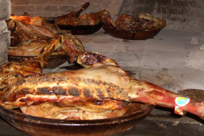 El lechazo asado de Aranda es famoso por su calidad